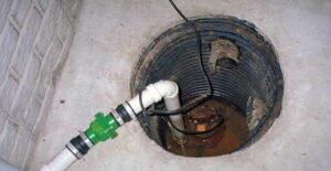 sump pump from above | Sewerman Sewer & Drain Repair Website Image
